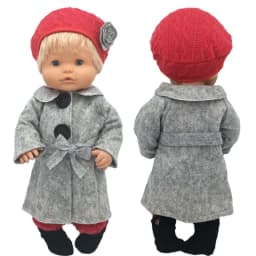 16" Baby Doll Clothes Hoody Coat Yellow Duck 40cm Nenuco Doll Winter Vest Children Gift Toys Costume Girl's Gifts