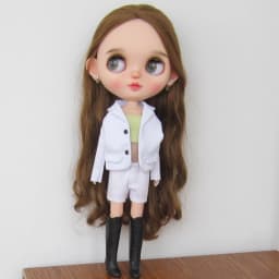 Fashion Handmade Workplace Suit Coat Tube Top and Pants Clothes for Blyth Azone OB24 Licca Doll Outfits Accessories