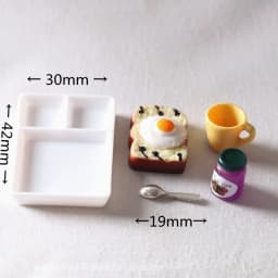 1set Dollhouse MIniature Toast Bread Jam Food Model Dinner Plate Cup Spoon For Doll House Play Kitchen Accessoreis