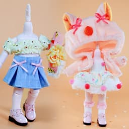 Outfit for 1/8 BJD Pocket doll and Middie Blyth clothes including shoes suit for 16cm doll