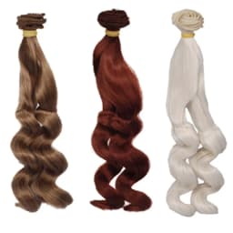 Russian Handmade Doll Hair 25 cm High Temperature Curly Hair for 1/3 1/4 1/6 BJD DIY Curly Doll Wigs Tree