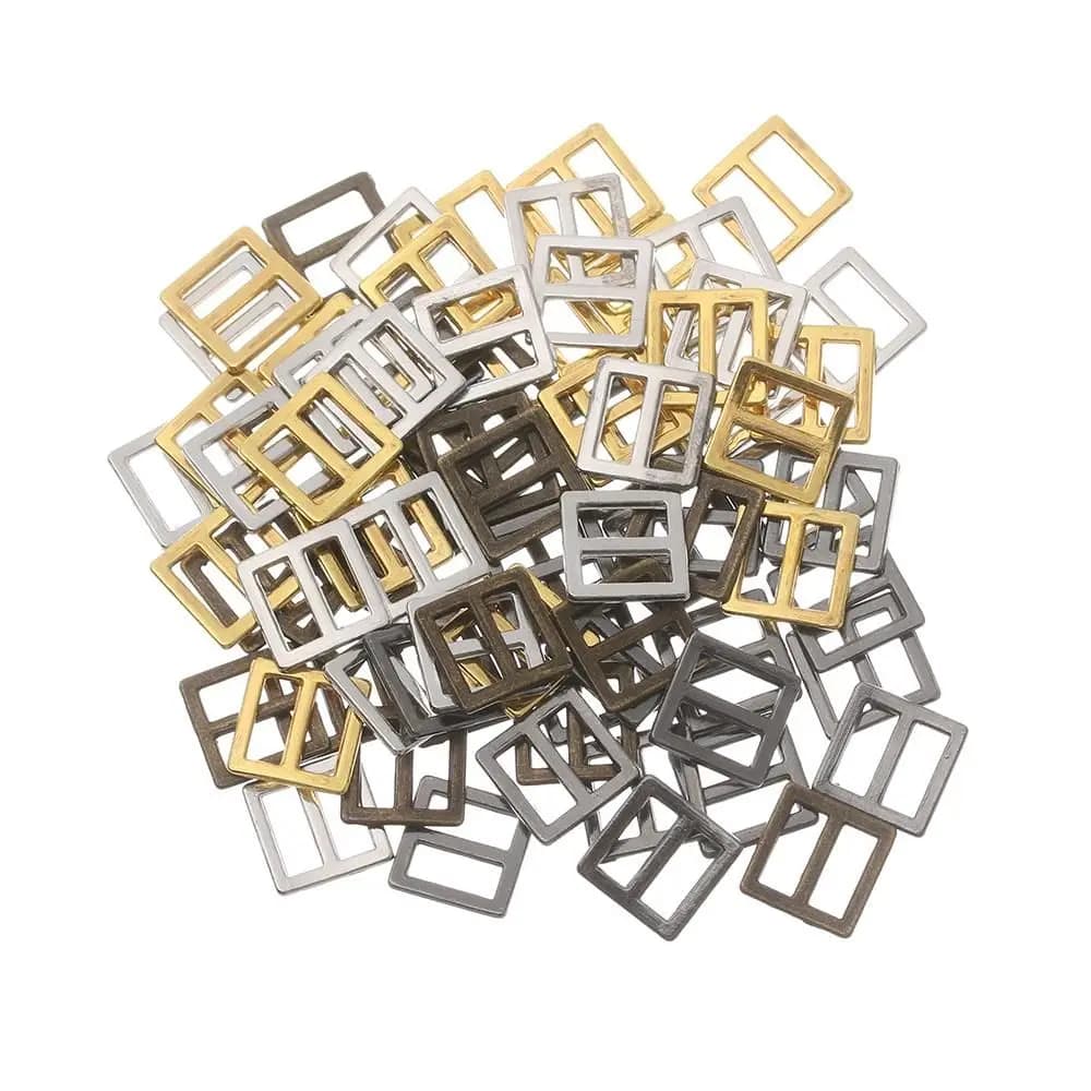 20Pcs Mini Buckle Button Tiny Tri-glide Belt Buckles for DIY Doll Clothes Bags Handmade Doll Shoes Clothing Sewing Accessories