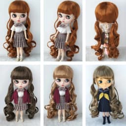 JD337 1/8 1/6 1/4 1/3 Long Pony Braids synthetic mohair BJD wigs OB11 YOSD MSD SD DOD Blythes Doll accessories