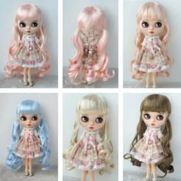 JD337 1/8 1/6 1/4 1/3 Long Pony Braids synthetic mohair BJD wigs OB11 YOSD MSD SD DOD Blythes Doll accessories