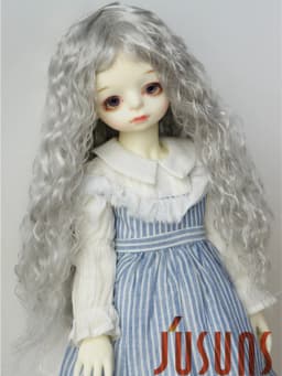 Jusuns Doll Wig JD022 3-4inch 6-7inch 7-8inch 8-9inch 1/6 1/4 1/3 Long Soft Beauty Fish Wave Synthetic Mohair BJD Hair