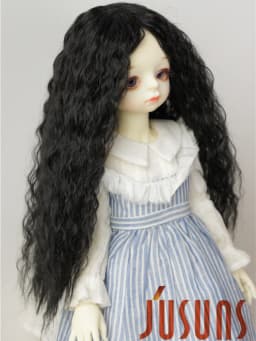 Jusuns Doll Wig JD022 3-4inch 6-7inch 7-8inch 8-9inch 1/6 1/4 1/3 Long Soft Beauty Fish Wave Synthetic Mohair BJD Hair
