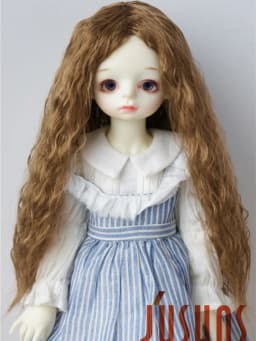 Jusuns Doll Wig JD022 3-4inch 6-7inch 7-8inch 8-9inch 1/6 1/4 1/3 Long Soft Beauty Fish Wave Synthetic Mohair BJD Hair