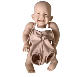 23inch Unfinished Reborn Doll Kit Mila Toddler Fresh Color DIY Soft Touch with Body and Eyes