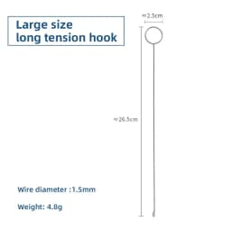 BJD Hook Tool Accessories 1/3 1/4 1/6 Head Replacement 1.5mm Wire Diameter Hand-made Diy Elastic Band Rope With Crochet Tongue