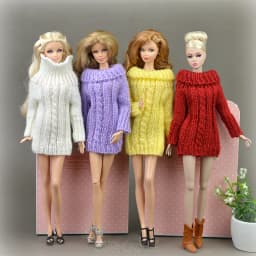 For Outfit Pullip Doll Accessories Princess Casual Suit Top Coat For 30 Cm Doll Clothes Sweater White Black Yellow 1/6