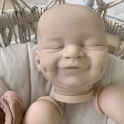 19Inch Reborn Doll Kit Cecilia Soft Fresh Color Vinyl Unfinished Doll Parts with COA