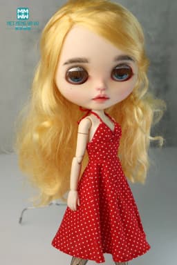 NEW 28-30cm Blyth Azone OB22 OB24 Doll Clothes Fashion Suspender Skirt Halter Dress