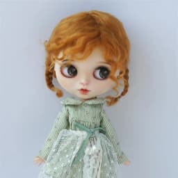 Fjusuns JD644 9-10inch 10-11inch Messy Baby Curly Mini Twintail Mohair BJD Wigs QBaby Pullip Blythes& 18"AG Doll Accessories