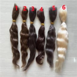 Latest Pure Mohair for Reborn Doll /BJD Doll Brown Golden Tea Brown 6 Colors Doll Reborn Handrooted Mohair Doll Accessory