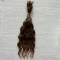 Latest Pure Mohair for Reborn Doll /BJD Doll Brown Golden Tea Brown 6 Colors Doll Reborn Handrooted Mohair Doll Accessory