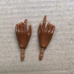 MENGF Doll Hands Feet 1/6 Doll Parts Super White Coffee Brown Doll Accessories DIY Dressing Doll Decors 4 Gesture Hands Parts