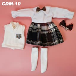 Lovely BJD Doll Clothes 1/6 Princess Dress Baby Clothes for Dolls 30cm Two-Dimensional Anime School Uniform for Girls