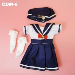 Lovely BJD Doll Clothes 1/6 Princess Dress Baby Clothes for Dolls 30cm Two-Dimensional Anime School Uniform for Girls
