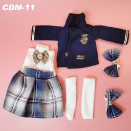 Lovely BJD Doll Clothes 1/6 Princess Dress Baby Clothes for Dolls 30cm Two-Dimensional Anime School Uniform for Girls