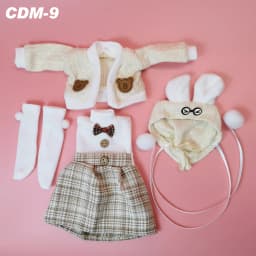 Lovely BJD Doll Clothes 1/6 Princess Dress Baby Clothes for Dolls 30cm Two-Dimensional Anime School Uniform for Girls