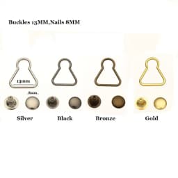 4/10Sets Doll Trousers Metal Buckles Mini Doll Belt Buttons Fit For 1/6 BJD Dolls Girls Doll Bags Clothes Buckles Accessories