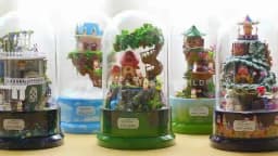 DIY Wooden Doll House Miniature Kits With Furniture Princess Villa Assembled Glass Ball Casa Dollhouse Toys for Girls Gifts