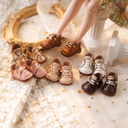 Blyth Fashion Mini Leather Shoes Cute Blyth Doll Mary Jane Casual Shoes for Licca Azones Ob24 Ob22 Toy Accessories 3.0 * 1.8cm