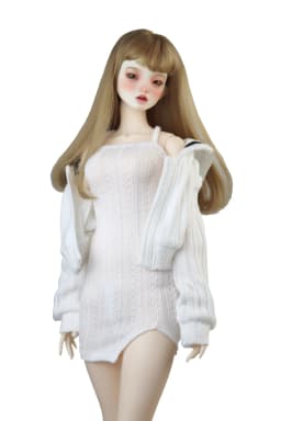 Fashion Knit Slit Skirt Sweater Jacket Grey Pink White Fit 43-60cm 1/3 1/4DD SD BJD Doll Clothes Accessories