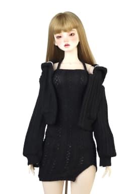 Fashion Knit Slit Skirt Sweater Jacket Grey Pink White Fit 43-60cm 1/3 1/4DD SD BJD Doll Clothes Accessories