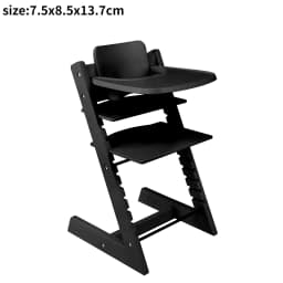 1/6 Dollhouse Bjd Miniature Furniture Metal Chair Doll House Accessories Wooden Chair for Dollhouse Decor Accessories
