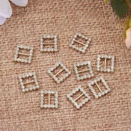 10Pcs Newest 5mm Round Square Mini Ultra-small Tri-glide Belt Buckle Doll Bags Diamond Buckles DIY Doll Clothing Shoes Buckles
