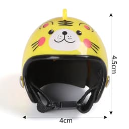 Dollhouse Helmet Cute Miniature Dollhouse Mini Helmet Toy for Doll House Accessories Sun Rain Protection Hats Chicken Helmet