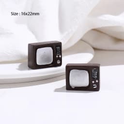 Mini Domestic Appliance Miniature Retro TV/Telephone/Camera/Piano/Phonograph Home Decoration DollHouse Accessories Toys