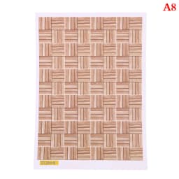 1Pc 1:12 Dollhouse Miniature Floor Tiles Mini Wood Floor Carpet Model Furniture Doll House Home Floorboard Toy Decor Accessories