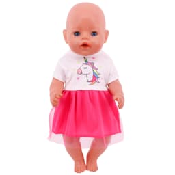 Kawaii Doll Dress For 43cm Baby Doll Clothes Accessories And 18 Inch American Doll Girl's Toys Our Generation