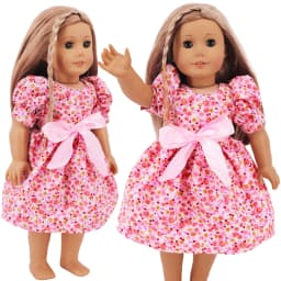 Kawaii Doll Dress For 43cm Baby Doll Clothes Accessories And 18 Inch American Doll Girl's Toys Our Generation