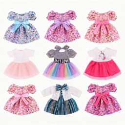 Kawaii Doll Dress For 43cm Baby Doll Clothes Accessories And 18 Inch American Doll Girl's Toys Our Generation