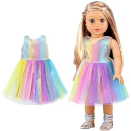 Kawaii Doll Dress For 43cm Baby Doll Clothes Accessories And 18 Inch American Doll Girl's Toys Our Generation