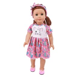 Kawaii Doll Dress For 43cm Baby Doll Clothes Accessories And 18 Inch American Doll Girl's Toys Our Generation