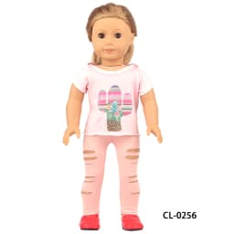Baby Doll Clothes Dress Flamingo Cute Summer Skirt Bodysuit For 18 Inch American&43cm Reborn New Born Doll OG Girl`s Toy Doll