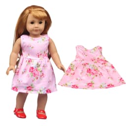 Baby Doll Clothes Dress Flamingo Cute Summer Skirt Bodysuit For 18 Inch American&43cm Reborn New Born Doll OG Girl`s Toy Doll