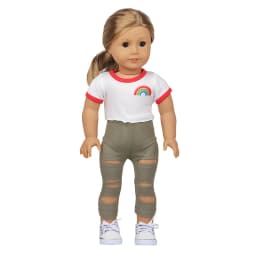 Baby Doll Clothes Dress Flamingo Cute Summer Skirt Bodysuit For 18 Inch American&43cm Reborn New Born Doll OG Girl`s Toy Doll
