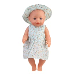 Baby Doll Clothes Dress Flamingo Cute Summer Skirt Bodysuit For 18 Inch American&43cm Reborn New Born Doll OG Girl`s Toy Doll