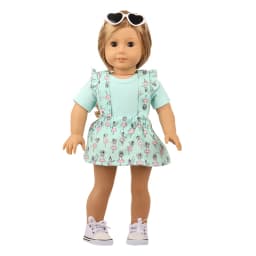 Baby Doll Clothes Dress Flamingo Cute Summer Skirt Bodysuit For 18 Inch American&43cm Reborn New Born Doll OG Girl`s Toy Doll