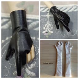 1/4 1/3 Scale BJD Motorcycle Gloves Knitted & PU Glove For BJD/SD MSD SD13 Big Girl SD17 SSDF ID72 Strong Uncle Accessories