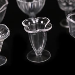 6Pcs 1:12 Dollhouse Mini Transparent DIY Pretend Play Kitchenware Toy Drink Cups Dish Tableware Miniatures