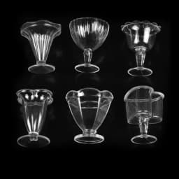 6Pcs 1:12 Dollhouse Mini Transparent DIY Pretend Play Kitchenware Toy Drink Cups Dish Tableware Miniatures