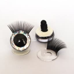 20pcs 12-30mm 3D Mixed Color Safety Toy eyes +Eyelash for amigurumi crochet stuffed animal