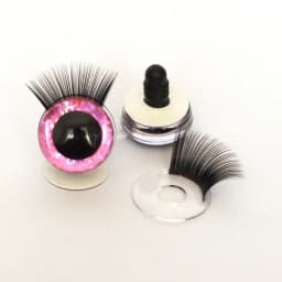 20pcs 12-30mm 3D Mixed Color Safety Toy eyes +Eyelash for amigurumi crochet stuffed animal