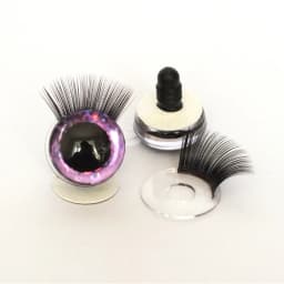 20pcs 12-30mm 3D Mixed Color Safety Toy eyes +Eyelash for amigurumi crochet stuffed animal